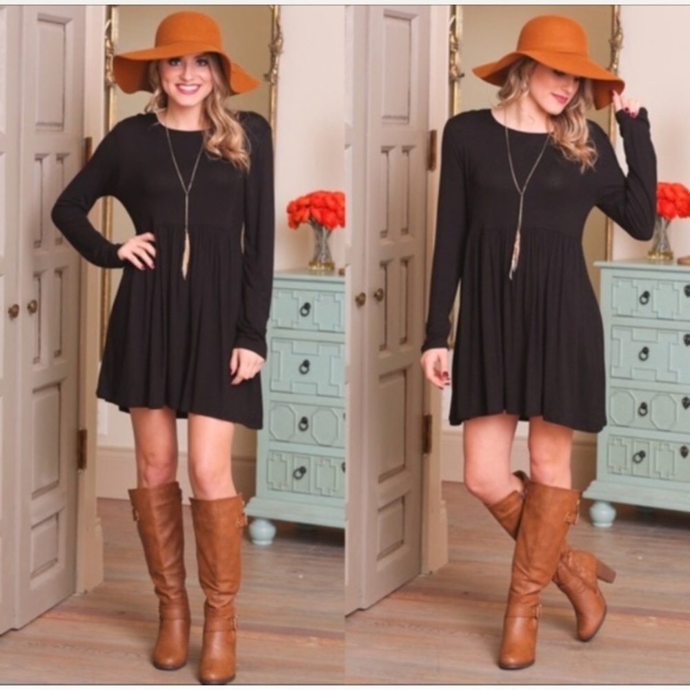 Adorable black babydoll dress!